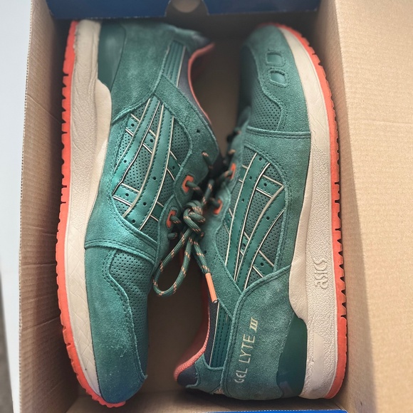 ASICS GEL LYTE III OUTDOOR PACK GREEN/ORANGE MENS SIZE 11